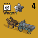 Panzer Grenadier Headquarters Library Unit: Japan Imperial Japanese Army Wagon for Panzer Grenadier game series