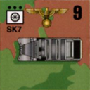 Panzer Grenadier Headquarters Library Unit: Germany Schutzstaffel SdKfz-7 for Panzer Grenadier game series