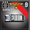 Panzer Grenadier Headquarters Library Unit: Germany Schutzstaffel SdKfz-7 for Panzer Grenadier game series