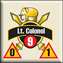Panzer Grenadier Headquarters Library Unit: India Army Lt. Colonel for Panzer Grenadier game series