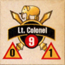 Panzer Grenadier Headquarters Library Unit: India Army Lt. Colonel for Panzer Grenadier game series