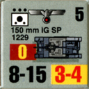 Panzer Grenadier Headquarters Library Unit: Germany Heer 150mm IG SP for Panzer Grenadier game series