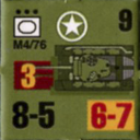 Panzer Grenadier Headquarters Library Unit: United States Army M4/76 for Panzer Grenadier game series