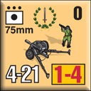 Panzer Grenadier Headquarters Library Unit: Netherlands East Indies Army 75mm for Panzer Grenadier game series