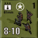 Panzer Grenadier Headquarters Library Unit: United States Army 81mm for Panzer Grenadier game series