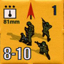 Panzer Grenadier Headquarters Library Unit: United States Army 81mm for Panzer Grenadier game series