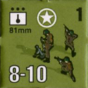 Panzer Grenadier Headquarters Library Unit: United States Army 81mm for Panzer Grenadier game series