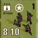 Panzer Grenadier Headquarters Library Unit: United States Army 81mm for Panzer Grenadier game series