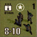 Panzer Grenadier Headquarters Library Unit: United States Army 81mm for Panzer Grenadier game series