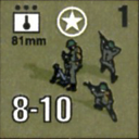 Panzer Grenadier Headquarters Library Unit: United States Army 81mm for Panzer Grenadier game series