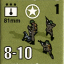 Panzer Grenadier Headquarters Library Unit: United States Army 81mm for Panzer Grenadier game series
