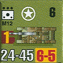 Panzer Grenadier Headquarters Library Unit: United States Army M12 for Panzer Grenadier game series
