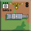 Panzer Grenadier Headquarters Library Unit: Germany Schutzstaffel SdKfz-9 for Panzer Grenadier game series