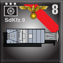 Panzer Grenadier Headquarters Library Unit: Germany Schutzstaffel SdKfz-9 for Panzer Grenadier game series