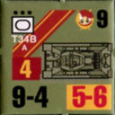 Panzer Grenadier Headquarters Library Unit: Soviet Union Guards T-34b for Panzer Grenadier game series