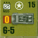 Panzer Grenadier Headquarters Library Unit: United States Army M20 for Panzer Grenadier game series