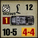Panzer Grenadier Headquarters Library Unit: Germany 130th 'Lehr' Panzer Division SdKfz-234/3 for Panzer Grenadier game series