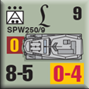 Panzer Grenadier Headquarters Library Unit: Germany 130th 'Lehr' Panzer Division SPW-250/9 for Panzer Grenadier game series