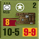 Panzer Grenadier Headquarters Library Unit: United States Army M28 for Panzer Grenadier game series