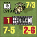 Panzer Grenadier Headquarters Library Unit: United States Marine Corps LVT A1 for Panzer Grenadier game series