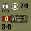 Panzer Grenadier Headquarters Library Unit: United States Army LVT 4 for Panzer Grenadier game series