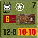 Panzer Grenadier Headquarters Library Unit: United States Army M30 for Panzer Grenadier game series