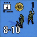 Panzer Grenadier Headquarters Library Unit: Japan Imperial Japanese Navy 81mm for Panzer Grenadier game series