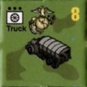 Panzer Grenadier Headquarters Library Unit: United States Marine Corps Truck for Panzer Grenadier game series
