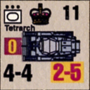 Panzer Grenadier Headquarters Library Unit: Britain Army Tetrarch for Panzer Grenadier game series