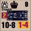 Panzer Grenadier Headquarters Library Unit: Britain Army Crusader AA for Panzer Grenadier game series