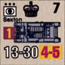 Panzer Grenadier Headquarters Library Unit: Britain Army Sexton for Panzer Grenadier game series