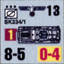 Panzer Grenadier Headquarters Library Unit: Germany Heer SdKfz-234/1 for Panzer Grenadier game series