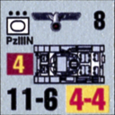 Panzer Grenadier Headquarters Library Unit: Germany Heer PzIIIn for Panzer Grenadier game series