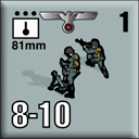Panzer Grenadier Headquarters Library Unit: Germany Heer 81mm for Panzer Grenadier game series