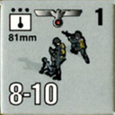 Panzer Grenadier Headquarters Library Unit: Germany Heer 81mm for Panzer Grenadier game series