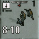 Panzer Grenadier Headquarters Library Unit: Germany Heer 81mm for Panzer Grenadier game series