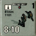Panzer Grenadier Headquarters Library Unit: Germany Heer 81mm for Panzer Grenadier game series