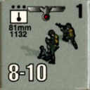 Panzer Grenadier Headquarters Library Unit: Germany Heer 81mm for Panzer Grenadier game series