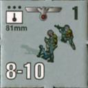 Panzer Grenadier Headquarters Library Unit: Germany Heer 81mm for Panzer Grenadier game series