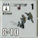 Panzer Grenadier Headquarters Library Unit: Germany Heer 81mm for Panzer Grenadier game series