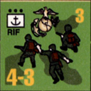 Panzer Grenadier Headquarters Library Unit: United States Marine Corps RIF for Panzer Grenadier game series