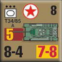 Panzer Grenadier Headquarters Library Unit: North Korea Chosŏn inmin'gun T34/85 for Panzer Grenadier game series