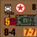 Panzer Grenadier Headquarters Library Unit: North Korea Chosŏn inmin'gun T34/85 for Panzer Grenadier game series