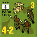 Panzer Grenadier Headquarters Library Unit: United States Marine Corps PARA for Panzer Grenadier game series