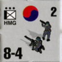 Panzer Grenadier Headquarters Library Unit: South Korea Daehanminguk Yukgun HMG for Panzer Grenadier game series