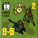 Panzer Grenadier Headquarters Library Unit: United States Marine Corps HMG for Panzer Grenadier game series