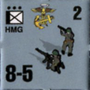 Panzer Grenadier Headquarters Library Unit: South Korea Daehanminguk Haebyeongdae HMG for Panzer Grenadier game series