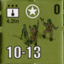 Panzer Grenadier Headquarters Library Unit: United States Army 4.2in for Panzer Grenadier game series
