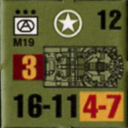 Panzer Grenadier Headquarters Library Unit: United States Army M19 for Panzer Grenadier game series