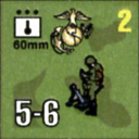Panzer Grenadier Headquarters Library Unit: United States Marine Corps 60mm for Panzer Grenadier game series